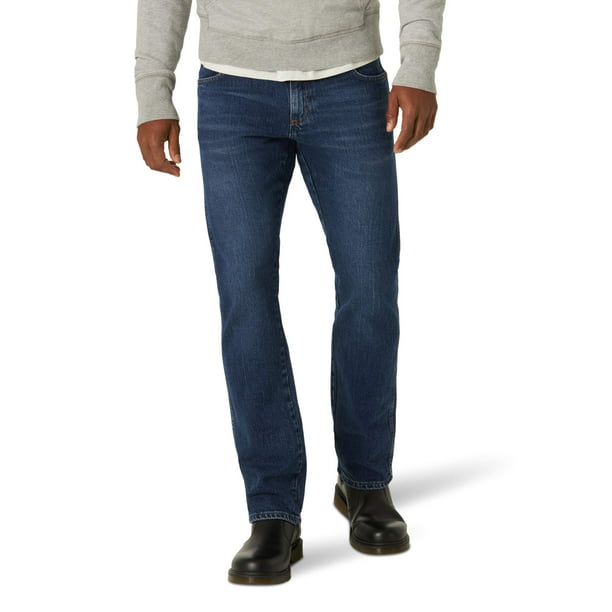 Wrangler - Wrangler Men's Rooted Slim Straight Jeans - Walmart.com ...