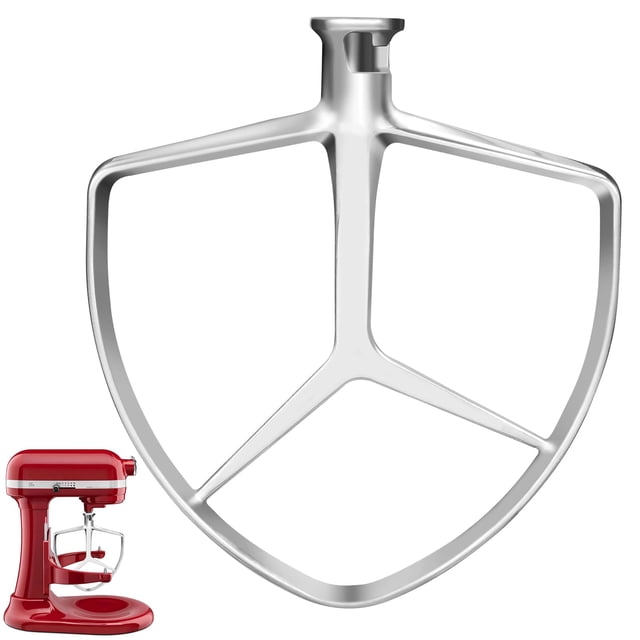Batidor plano MEILEYII para batidora de pie KitchenAid de 7 QT