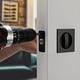 thumbnail image 4 of Cerradura para Puerta de Bolsillo, Herrajes para Puerta de Bolsillo Cuadrados de Privacidad ContemporáNeos en Negro Mate, Cerradura para Puerta de Bolsillo Corrediza Negra, 4 of 5