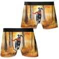 thumbnail image 3 of Welcome Fall Great Dane Strolling Through the Autumn Maple Forest All Over Print Boxer Briefs Underwear for Men Dad Danes Dog Lover Gifts - 12012, 3 of 6
