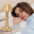 thumbnail image 4 of Hyuduo Lampe de Table LED Sans Fil avec 3 Couleurs et Gradation Continue, Lumière de Chevet Rechargeable USB LED, 4 of 8