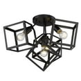 thumbnail image 2 of Golden Lighting Cassio BLK 4 Light Semi-Flush in Matte Black, 2 of 3