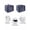 Blue, variant on Japanese Toaster Cover 4 Slice, Large Kitchen Appliance Covers, Grey Simple Traditional Flowers Leaves Pattern Toaster Oven Cover with Loop, Bread Machine Cover Polyester Dust Cover Protection