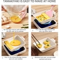 thumbnail image 2 of Tamagoyaki Pan,Japanese Omelette Pan,White Egg Pan, Non Stick Rectangle Pan,Small Frying Pan 6 X 7 Inch, 2 of 4