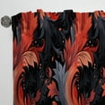 thumbnail image 3 of Designart "Moody Ember Twilight I" Floral Coral Curtain 1 Panel, 3 of 6