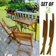 thumbnail image 2 of Set of 2 Folding Patio Chairs, Foldable Acacia Wood Seats, Backyard, Balcony, Porch, & Garden Furniture for Adults, by Patio Wise, 2 of 8