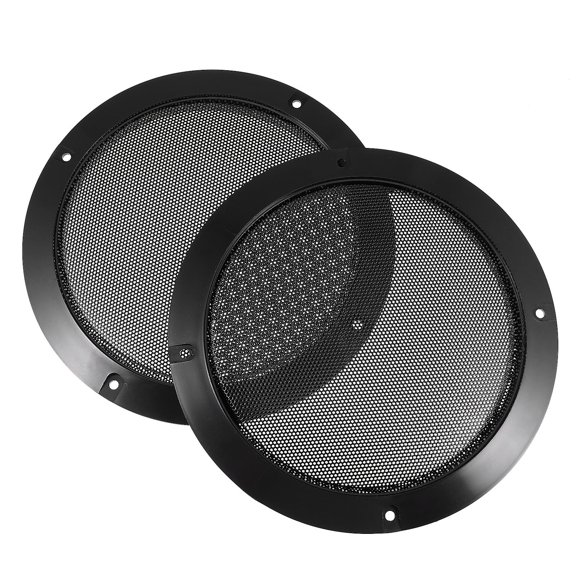 YUYUETIME 2Pcs Black Speaker Cover Mesh 6 Inch for Car and Home Audio
