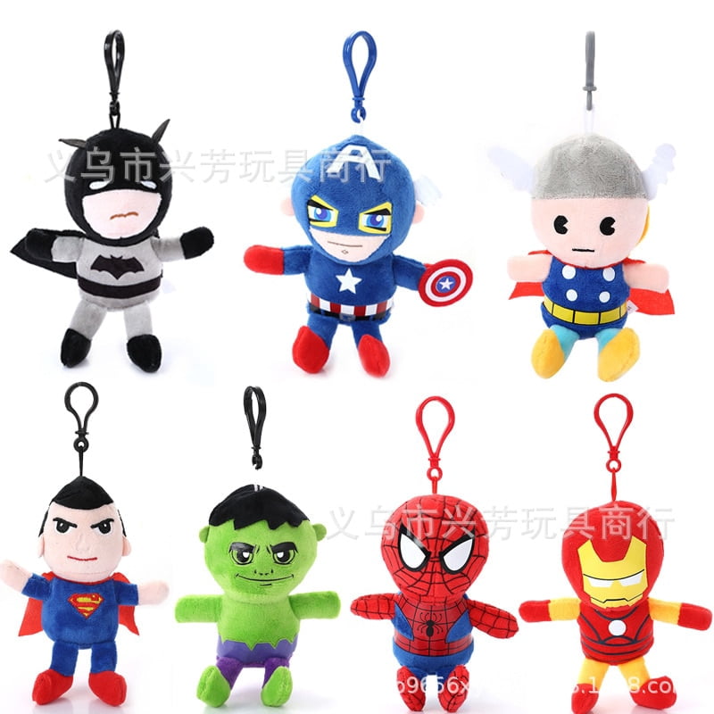 15CM Super Hero Spiderman Iron Man Hulk Captain America Thor Plush