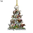 thumbnail image 2 of Hanging Pendant Christmas Series Pattern Weather Resistant Wood Door Decorating Sign Kids Gift, 2 of 9