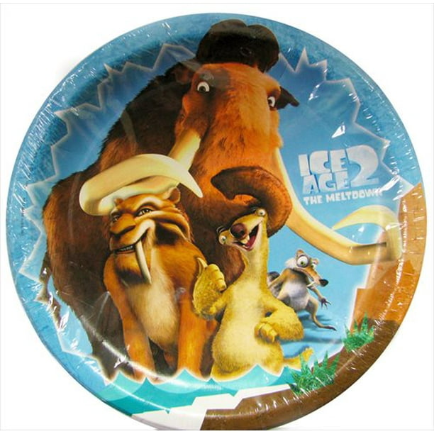 Ice Age 2 'The Meltdown' Large Paper Plates (8ct) 