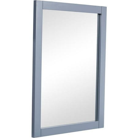 Avenue Mirror - Park Avenue 22 in. Contemporary Mirror in Grey