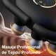 thumbnail image 5 of Pistola de Masaje Masajeador de Percusión Negro 4 Cabezales para Aliviar el Dolor de Espalda, Pierna, 5 of 6