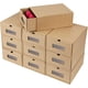thumbnail image 1 of 10 cajas de cartón ondulado para zapatos, cajas de almacenamiento de zapatos con cajones, cajas de cartón kraft ondulado para manualidades (33,5 cm x 23 cm x 13 cm) (10) esquí esquí Gafas de esquí, 1 of 5