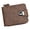 Coffee, variant on PU Leather Mens Wallet with Zipper, Vintage RFID Blocking Large Capacity Wallet for Men with Flap ID Window, Credit Card Slots & Coin Pocket, Valentines Day Gifts for Men(Khaki)