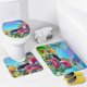 thumbnail image 4 of Trolls-theme 4-Piece Shower Curtain Set with Rugs, Waterproof Bathroom Decor Set Includes Bath Mat, U-Shaped Rug, Toilet Lid Cover and Curtain with Hooks, 4 of 6