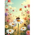 thumbnail image 4 of LUUFILx Floral Backdrop Banner Spring Garden with Bees and Daisies for Events Photography Props Wedding Party Supplies Background Decoration, 4 of 8