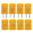 thumbnail image 1 of KAKOWELY 2 Pairs K Type Thermocouple Plug Socket Connector Male And Female Adapters For Precision Instrument Connection For Industrial And Laboratory Use,0.98X"X0.67"X0.39", 1 of 5