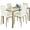 Ivory/Gold, variant on Best Choice Products 5-Piece Kitchen Dining Table Set w/ Glass Tabletop, 4 Faux Leather Chairs - Ivory/Gold