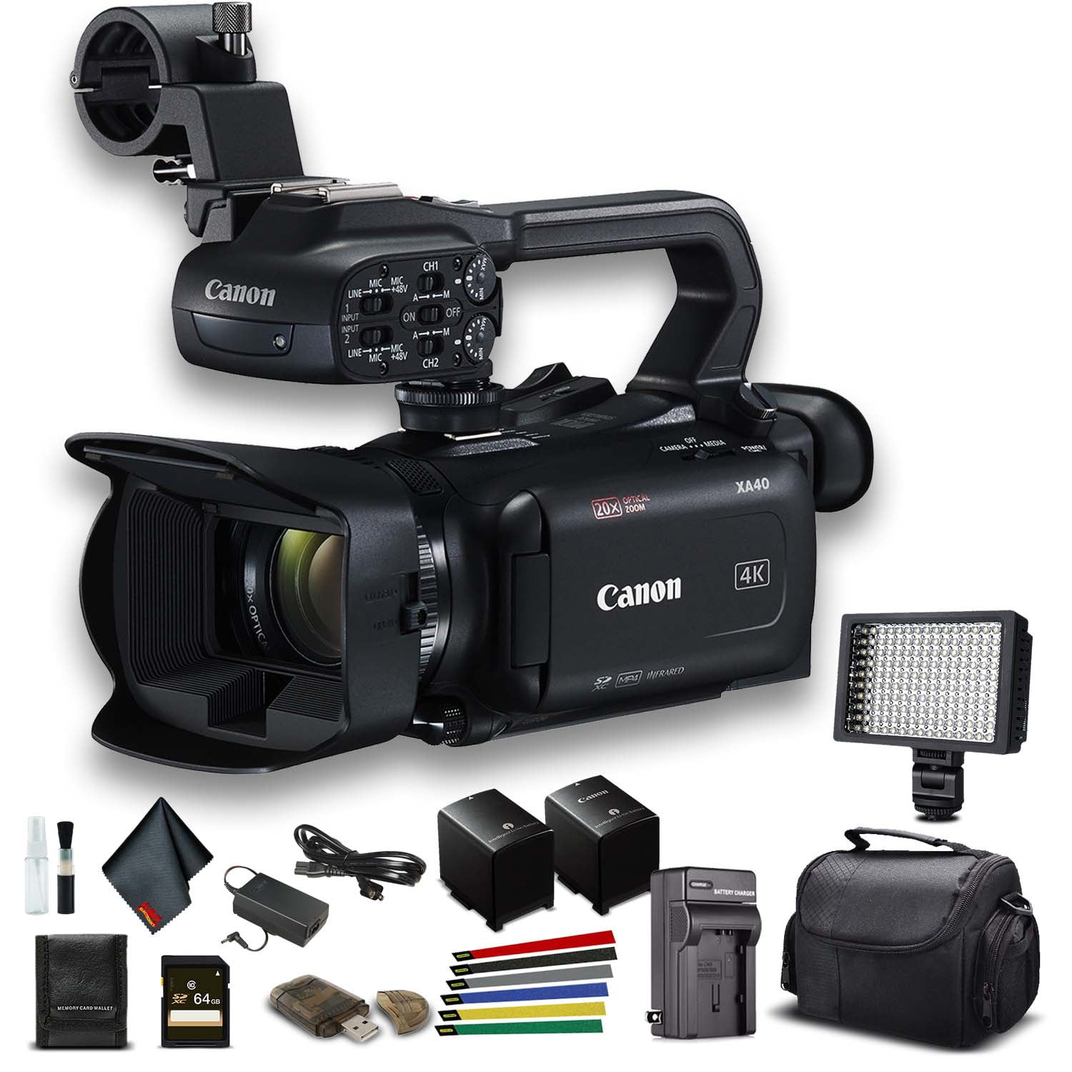 canon xa40 professional uhd 4k camcorder