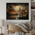 thumbnail image 2 of Designart "Golden Temple China Art painting II" Chinese Print on Natural Pine Wood, 2 of 5