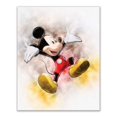 thumbnail image 3 of Set de estampados decorativos de pared con acuarela de Mickey Mouse para habitación infantil, 6 unidades, 3 of 7