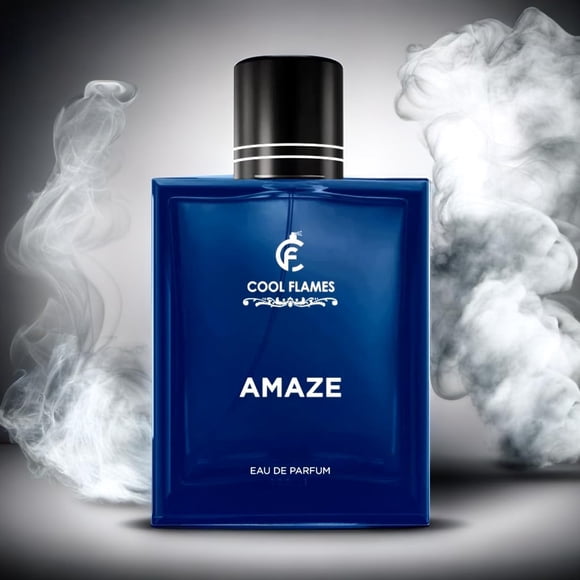 Cool Flames Luxury Amaze Eau de Parfum Combo pour Hommes & Femmes Lot de 2 X 100ml - 3.4 Fl.oz. Chacun / Fragrance Unisexe Premium Longue Durée - avec des Notes de Bergamote, Patchouli, Lavande & Cèdre