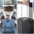 thumbnail image 5 of Square 2Pack PU Leather Unicorn Cruise Luggage Tag with Privacy Cover and Name ID Tag for Travel Handbags Backpacks Luggage Tags, 5 of 6