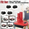 thumbnail image 5 of 2 Pack for Mil*wau*kee M-18 to M-12 Battery Adapter, DM20M12 for Mil*wau*kee 18V to 12V Converter, Convert for De*walt 20V to 12V Power Tools, 5 of 8