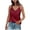 Red, variant on Womens Tank Top Sleeveless V Neck Women's Fitted Basic Tops Woman Summer Clothes Women's Top