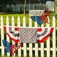 thumbnail image 2 of SLYNSHome 4th of July Decorations Outdoor,11.8 inch Red White and Blue Metal Butterfly Wall Art for Fourth of July Decor, Patriotic Decorations for Yard Garden Home Indoor, 2 of 5