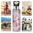 thumbnail image 4 of ALAZA Beautiful Cherry Flower Blooming Water Bottle Insulated Flask Stainless Steel Straw Lid 20 oz, 4 of 6