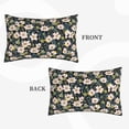 thumbnail image 4 of Daiia Flowers Bedding Waterproof Pillow Protector Zippered Queen – Bed Bug Proof Pillow Encasement-14"x20", 4 of 9