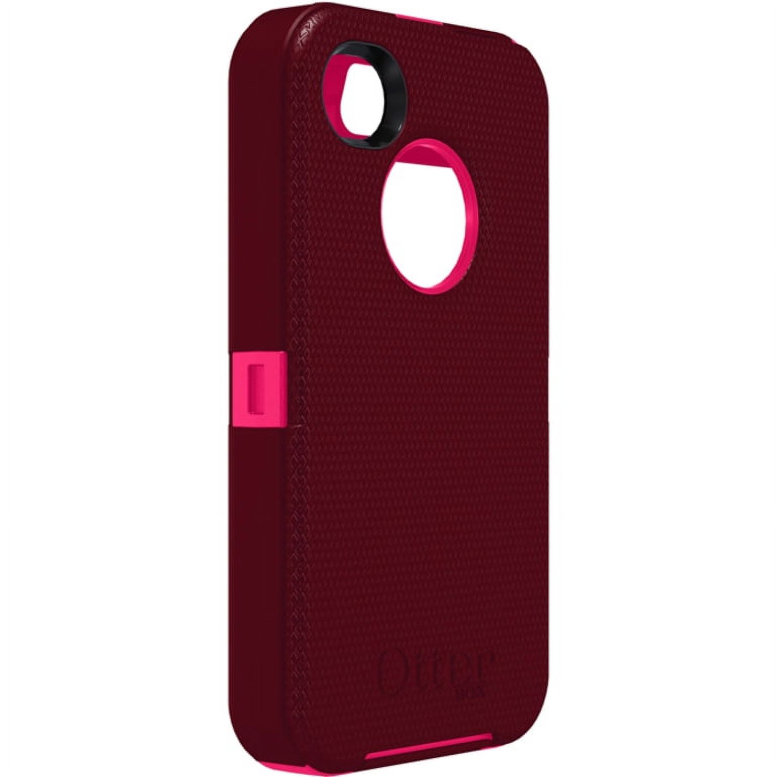 OtterBox Defender Rugged Carrying Case (Holster) Apple iPhone 4S, iPhone 4 Smartphone, Deep Plum, Peony Pink - image 5 of 5