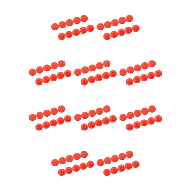 Eigraketly 10 tornillos hexagonales para bicicleta, cubiertas para tornillos, resistentes al desgaste, antipolvo, M6, rojo M6,rojo 10piezas Eigraketly CBP212977