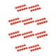 thumbnail image 1 of Eigraketly 10 tornillos hexagonales para bicicleta, cubiertas para tornillos, resistentes al desgaste, antipolvo, M6, rojo M6,rojo 10piezas Eigraketly CBP212977, 1 of 4