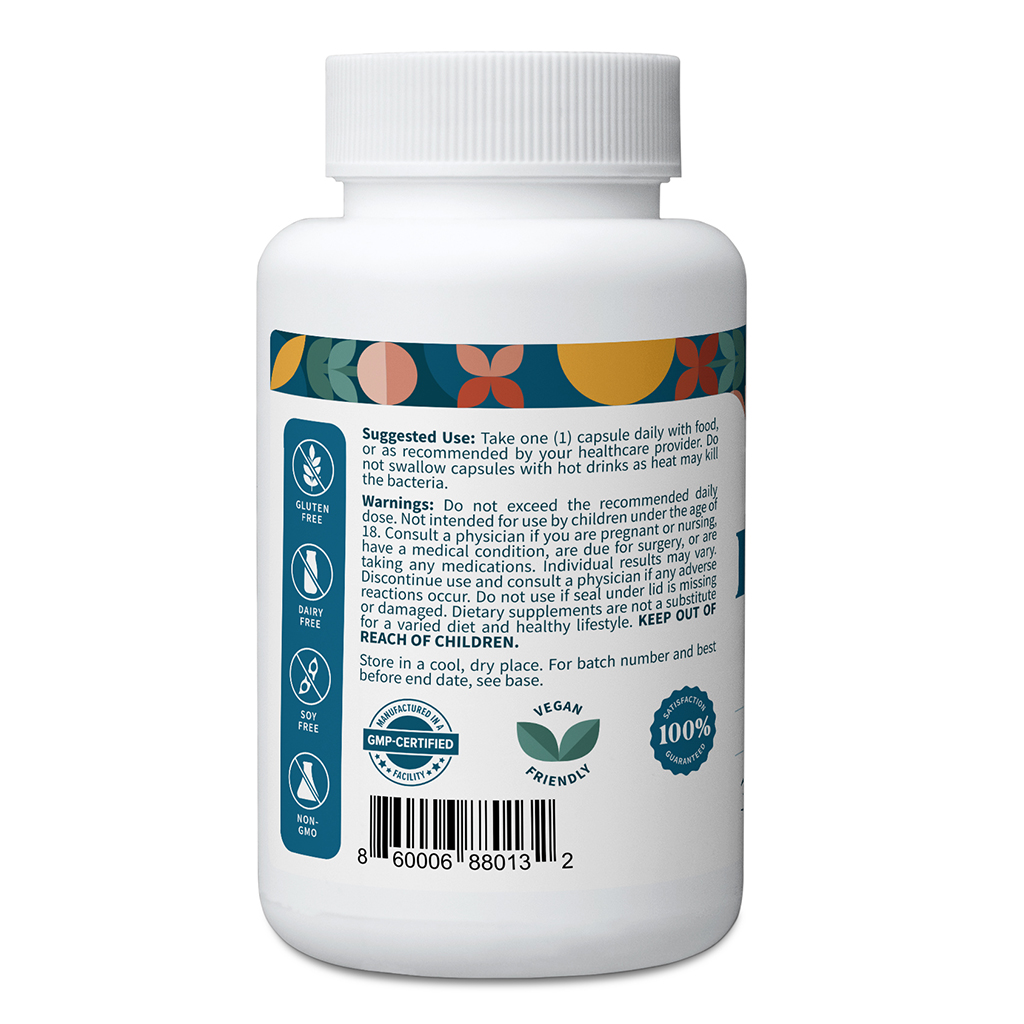 Pattern Wellness Probiotic, 51 Billion CFU, Gut Health & Immune Support, 30 Count