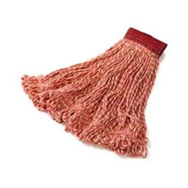 Rubbermaid Commercial Products RC  Super Stitch Blend Mop Heads- Red - Large