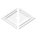 thumbnail image 1 of Ekena Millwork CMP26X17DD2-02000 2 in. ID x 9 in. Rectangle Diamond Architectural Grade PVC Contemporary Ceiling Medallion - 2 Piece, 1 of 1