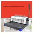 thumbnail image 2 of Manual Comb Type Apron Binding Machine Graphic Shop Office Apron A4 Clip Strip Punch Binding Machine, 2 of 3