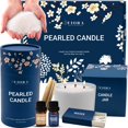 thumbnail image 1 of Set de velas perladas no tóxicas Fiora Naturals 510 g, 1 of 6