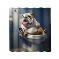thumbnail image 2 of Dog Series Bathroom Shower Curtain, Home Waterproof And Mold-Proof Shower Curtain, Bathroom Partition Shower Curtain A|Dog Bath Shower Curtain Washable Cloth Cute Dogs Kids Blue Sh, 2 of 7