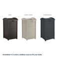 thumbnail image 5 of Suncast Trash Hideaway Refuse Container, Outdoor Resin Bin, Cyberspace, 5 of 8