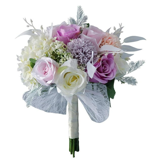 Ramo Romántico Rose Boda Ramo Nupcial Mano Holding Flower