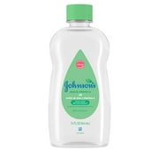 Johnson's Baby Oil, Mineral Oil with Aloe Vera & Vitamin E, 14 fl. oz