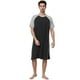thumbnail image 1 of Camisón para hombre Lars Amadeus Pijamas suaves Negro Gris claro XL, 1 of 6