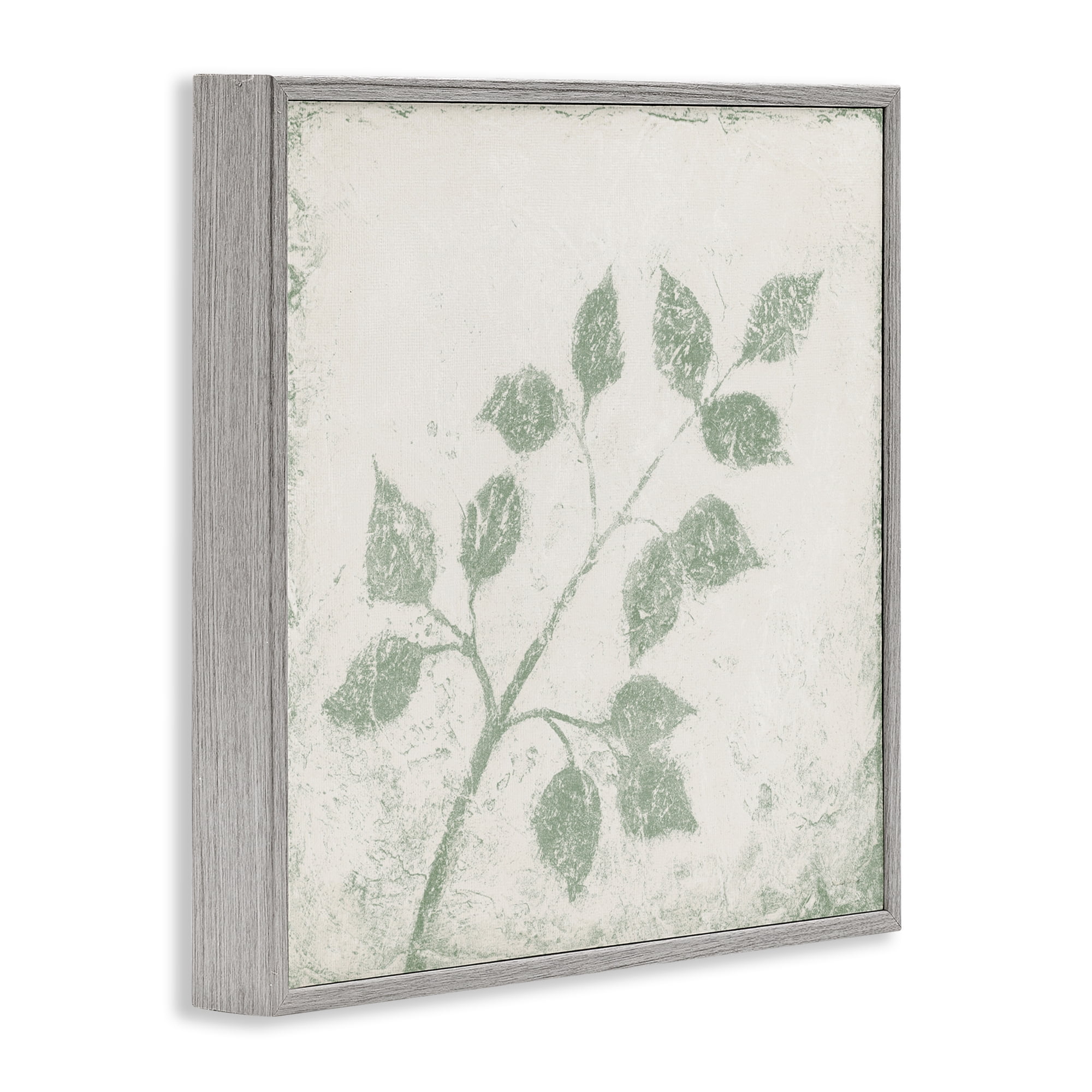 Stupell Industries November Leaves Tree Branches Gray Framed Giclee Art, design by Michael Marcon