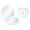 White, variant on AmourGlow Heart-Shaped Compact Makeup Mirror with Smart LED Halo, Portable Travel Vanity Mirror with 3 Light Modes & 2X Magnification, Type-C Rechargeable Handheld Beauty Essential