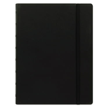 Notebook, 1 Subject, Medium/College Rule, Black Cover, 8.25 x 5.81, 112 Sheets