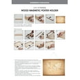 thumbnail image 5 of M&T Displays Wood Magnetic Poster Holder 36 inch Natural Wood Hanger Frame for Hanging Picture Wall Artwork Canvas Painting Photo World Map Beech Wood, 5 of 8