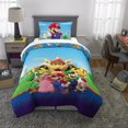 thumbnail image 2 of Super Mario "All The Players" Twin/Full Comforter & Pillowcase, 2 of 7